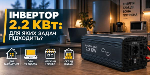 Інвертор 2.2 кВт: для яких задач підходить