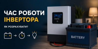 Как рассчитать время автономной работы инвертора с аккумулятором